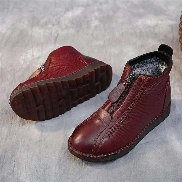 2023 popular winter boots!Women's Leather Non-Slip Ankle Boots