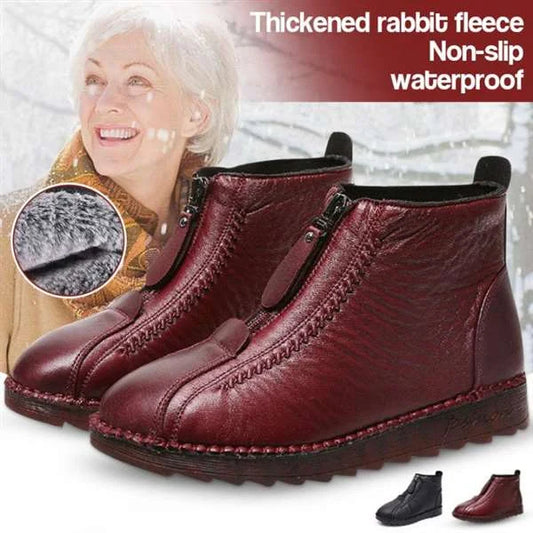 2023 popular winter boots!Women's Leather Non-Slip Ankle Boots