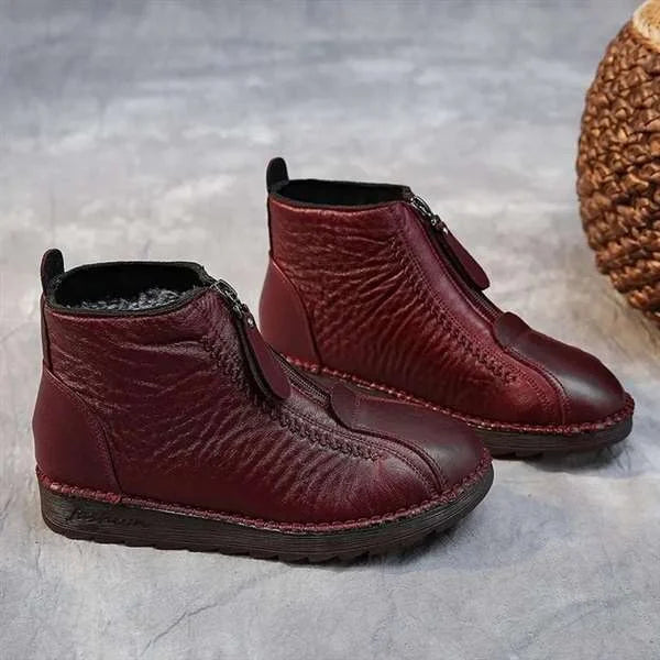2023 popular winter boots!Women's Leather Non-Slip Ankle Boots