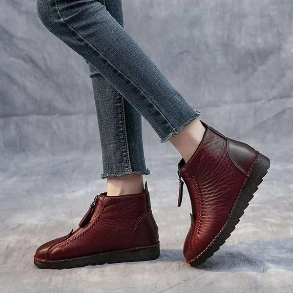 2023 popular winter boots!Women's Leather Non-Slip Ankle Boots