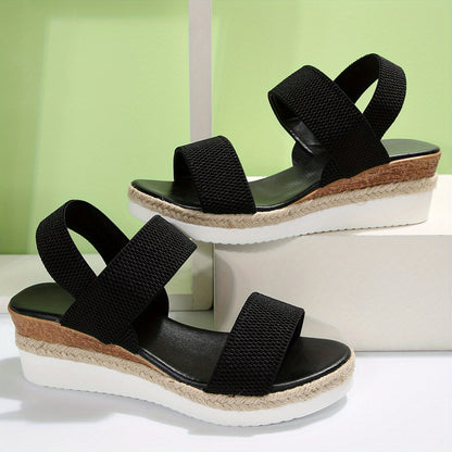 WOMEN'S WEDGE CROSS-STRAP SANDALS