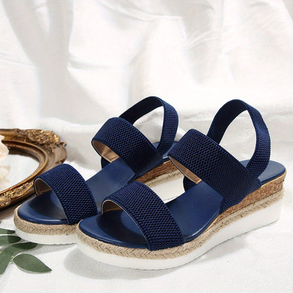 WOMEN'S WEDGE CROSS-STRAP SANDALS