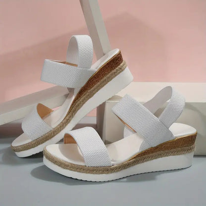 WOMEN'S WEDGE CROSS-STRAP SANDALS