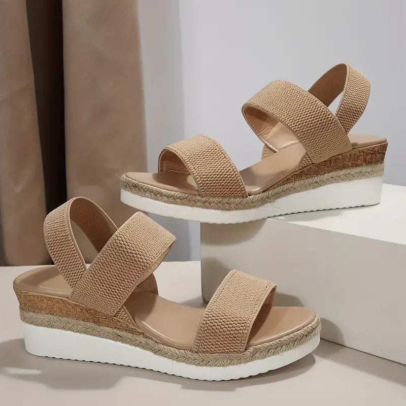 WOMEN'S WEDGE CROSS-STRAP SANDALS